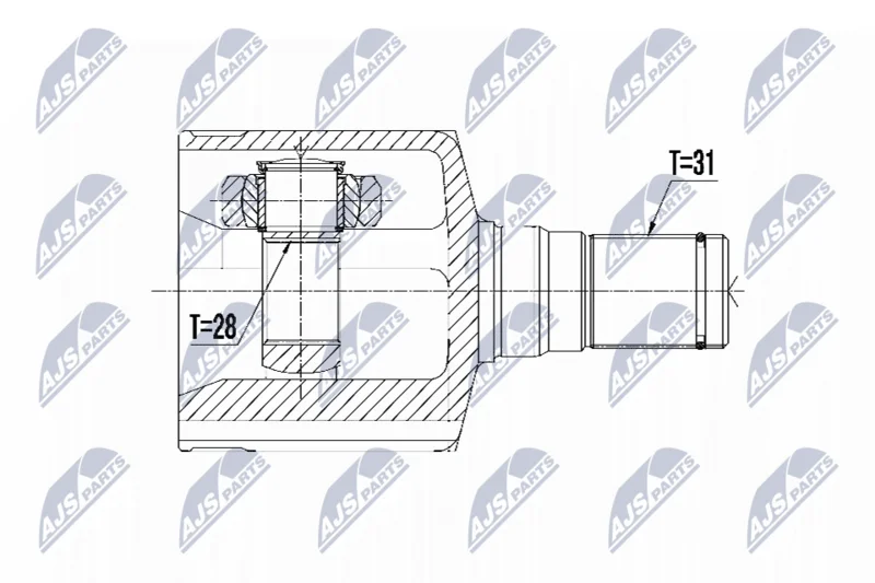 Joint Kit, drive shaft NTY NPW-FR-095