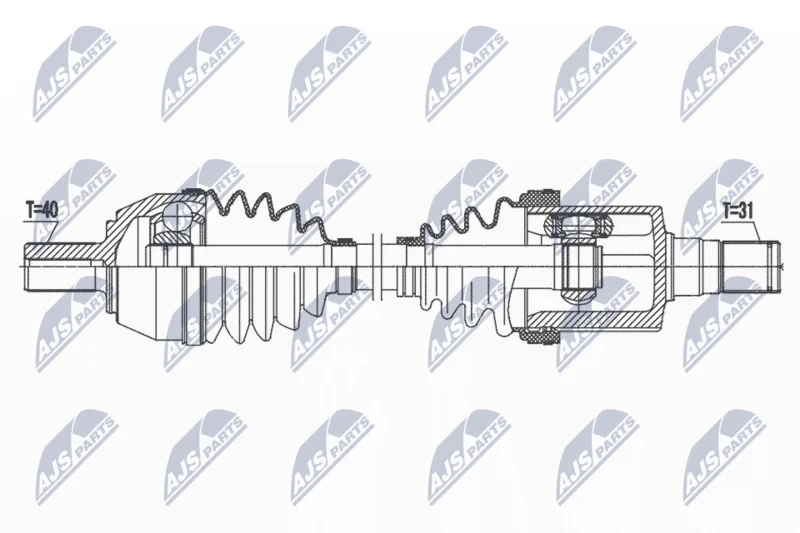Hnací hriadeľ NTY NPW-FR-155