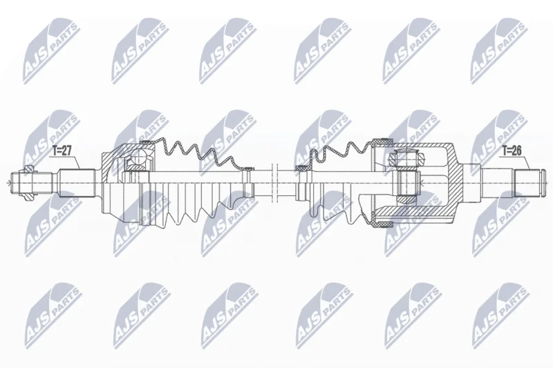 Drive Shaft NTY NPW-FR-164