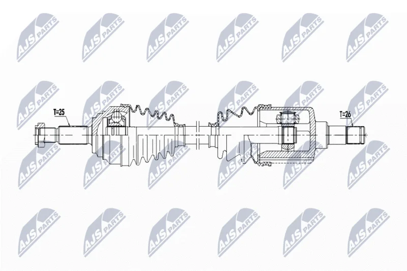 Drive Shaft NTY NPW-FR-169