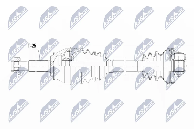 Drive Shaft NTY NPW-FT-025