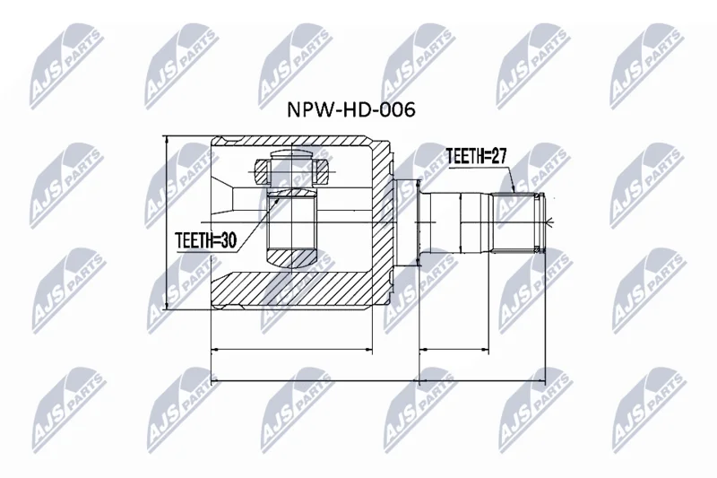 Joint Kit, drive shaft NTY NPW-HD-006