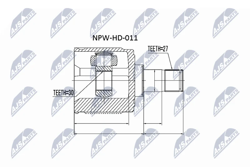 Joint Kit, drive shaft NTY NPW-HD-011