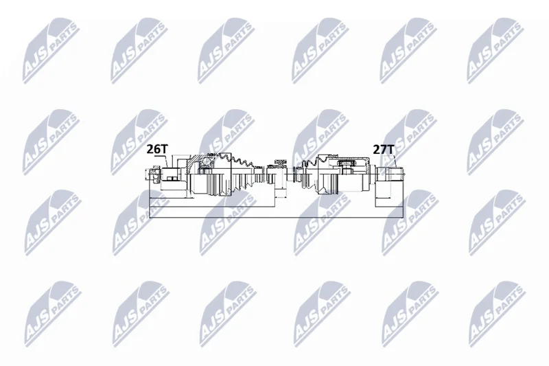 Drive Shaft NTY NPW-HD-014