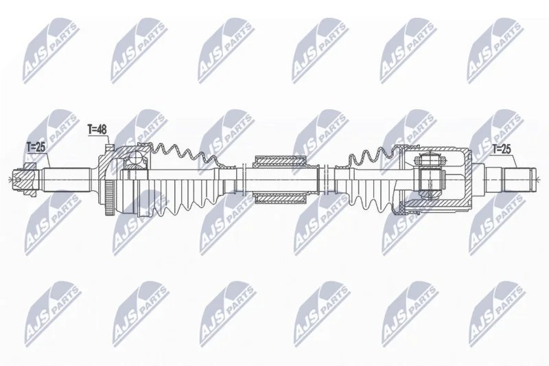 Hnací hriadeľ NTY NPW-HY-553