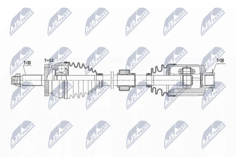 Drive Shaft NTY NPW-HY-573