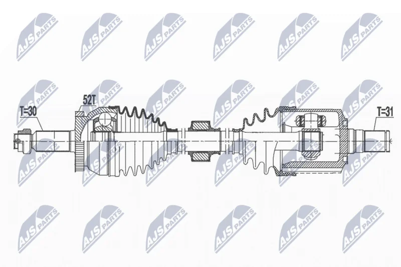 Drive Shaft NTY NPW-HY-581