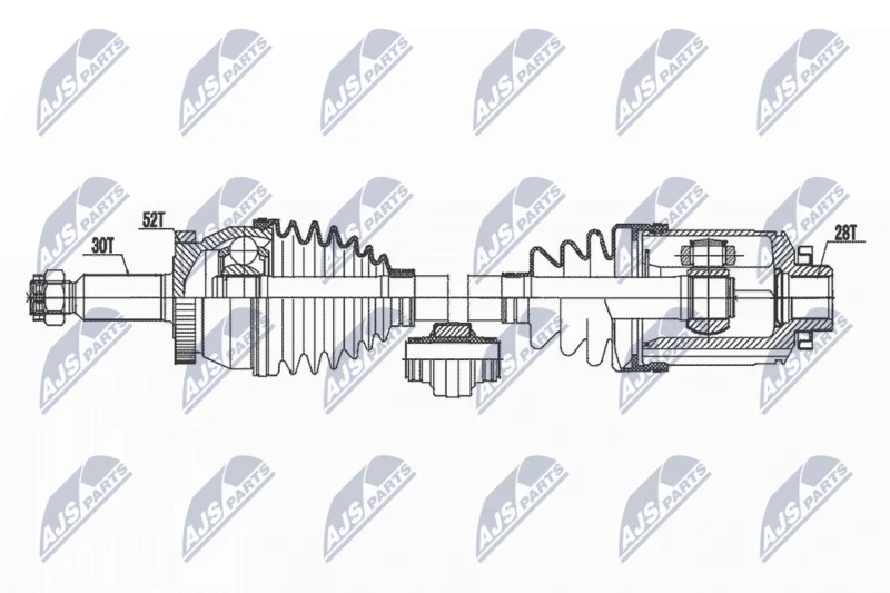 Drive Shaft NTY NPW-HY-599