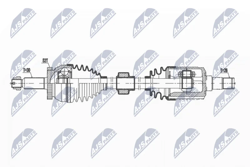 Hnací hriadeľ NTY NPW-HY-625