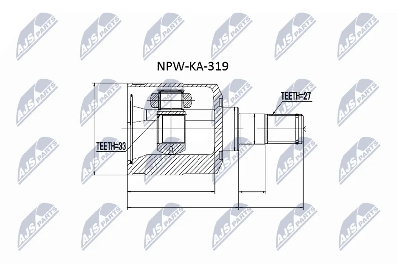 Joint Kit, drive shaft NTY NPW-KA-319