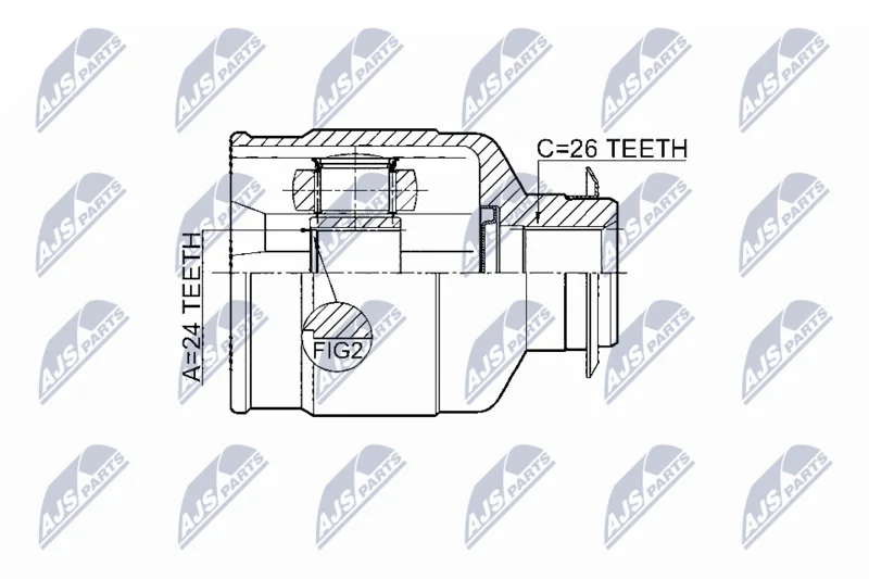 Joint Kit, drive shaft NTY NPW-KA-337