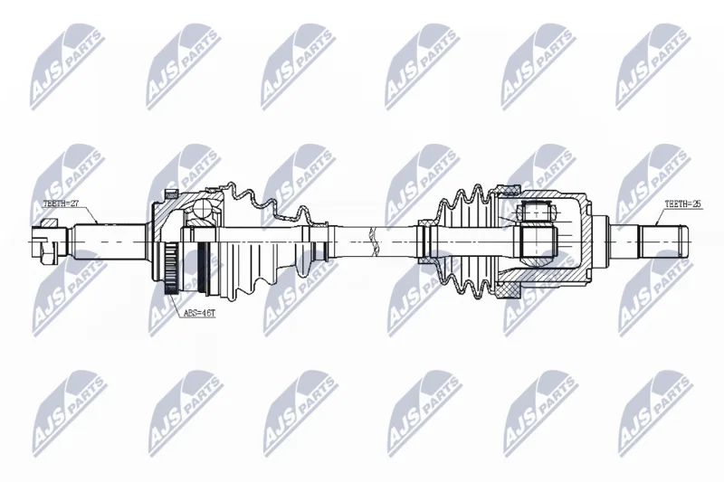 Hnací hriadeľ NTY NPW-KA-343