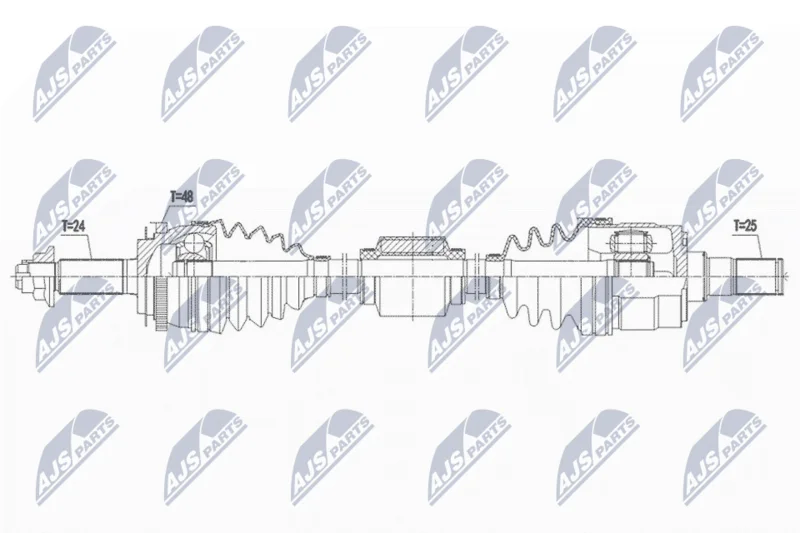 Hnací hriadeľ NTY NPW-KA-376