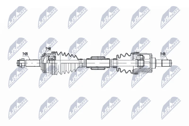 Hnací hriadeľ NTY NPW-KA-382