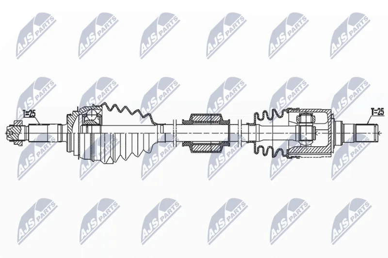 Drive Shaft NTY NPW-KA-394