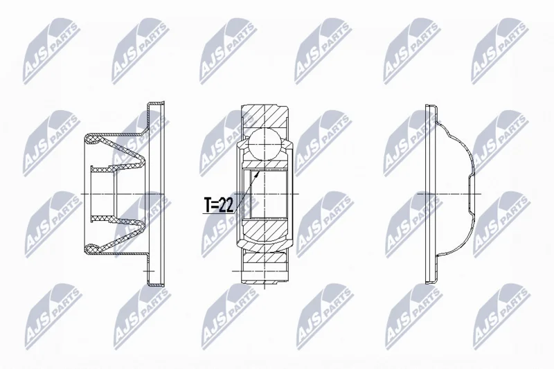 Joint Kit, drive shaft NTY NPW-LR-020