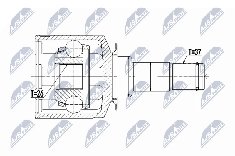 Joint Kit, drive shaft NTY NPW-ME-057