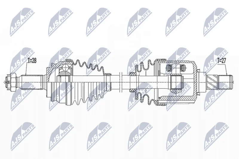 Drive Shaft NTY NPW-MS-073