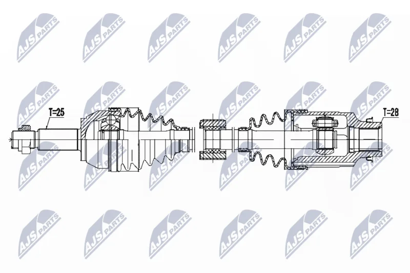 Drive Shaft NTY NPW-MZ-050