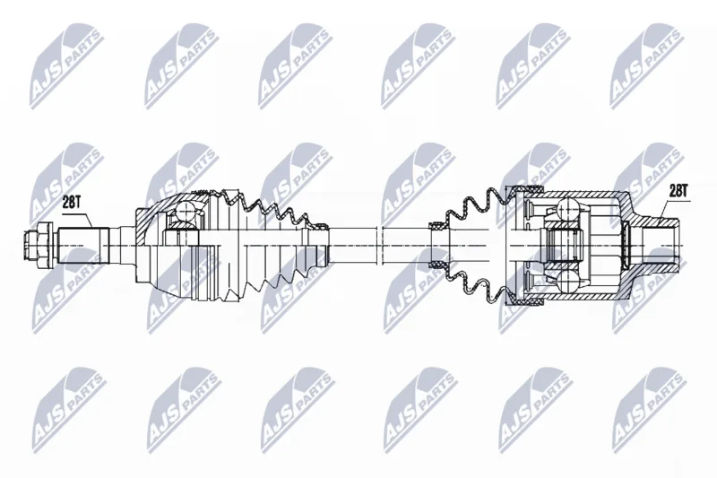 Drive Shaft NTY NPW-MZ-051