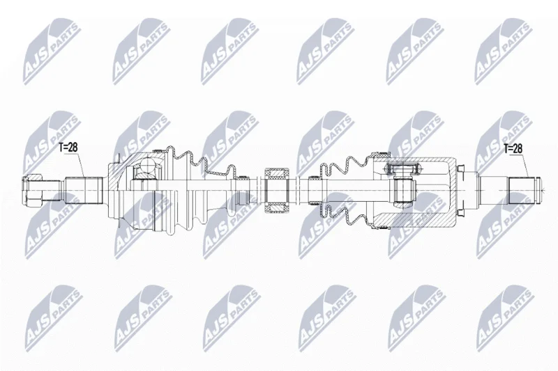 Drive Shaft NTY NPW-MZ-054