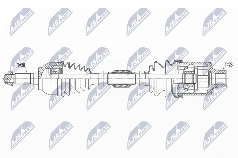 Drive Shaft NTY NPW-MZ-064