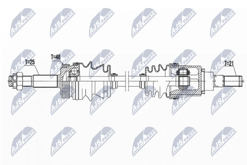 Hnací hriadeľ NTY NPW-NS-076