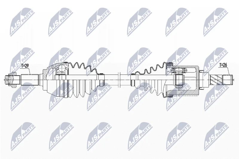 Hnací hriadeľ NTY NPW-NS-090
