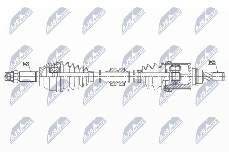 Hnací hriadeľ NTY NPW-NS-144