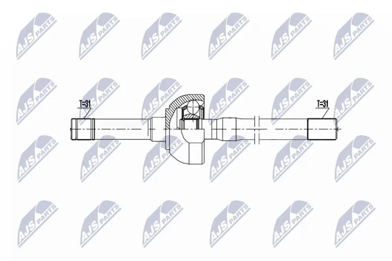 Hnací hriadeľ NTY NPW-NS-156