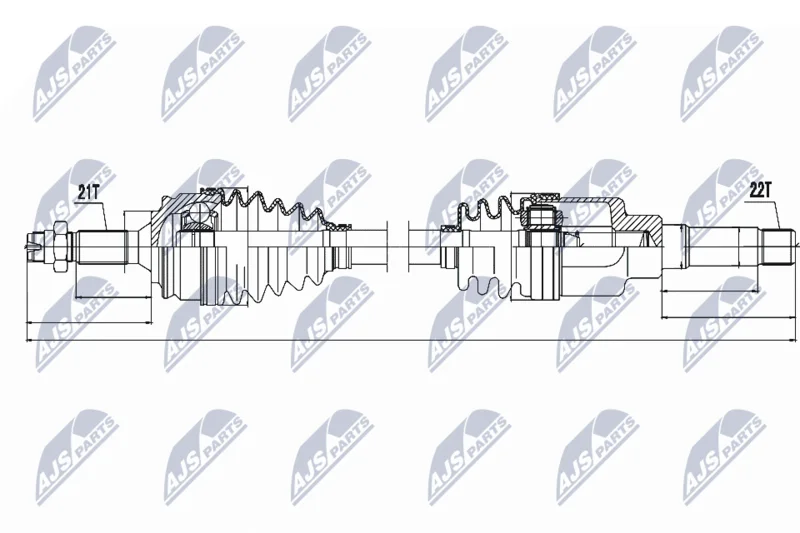 Drive Shaft NTY NPW-PE-015