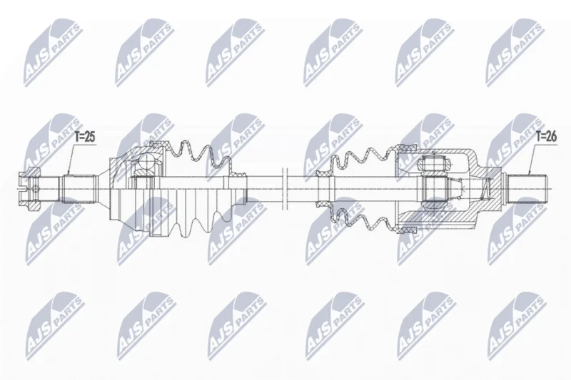 Hnací hriadeľ NTY NPW-PE-063