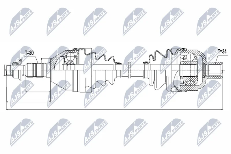 Hnací hriadeľ NTY NPW-PL-032