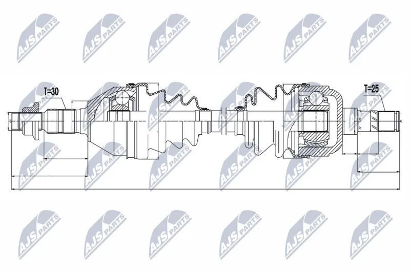 Drive Shaft NTY NPW-PL-035