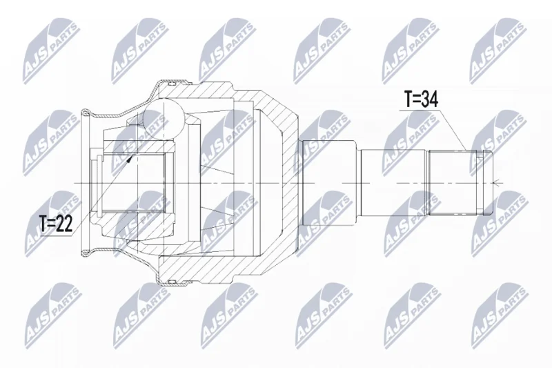 Joint Kit, drive shaft NTY NPW-PL-052