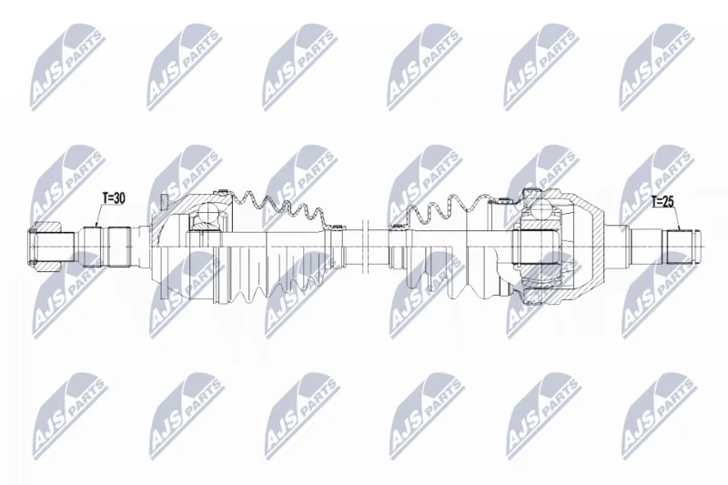 Hnací hriadeľ NTY NPW-PL-075