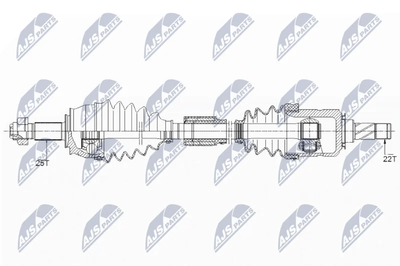 Hnací hriadeľ NTY NPW-PL-095