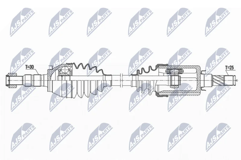 Hnací hriadeľ NTY NPW-PL-117