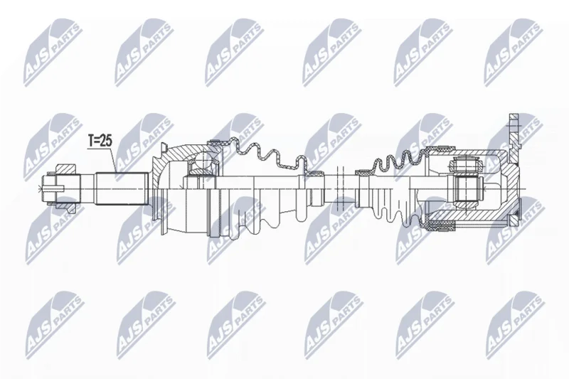 Hnací hriadeľ NTY NPW-PL-137