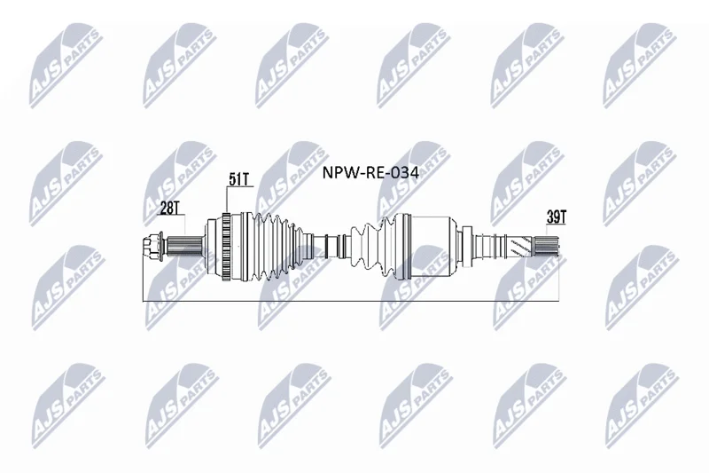 Drive Shaft NTY NPW-RE-034