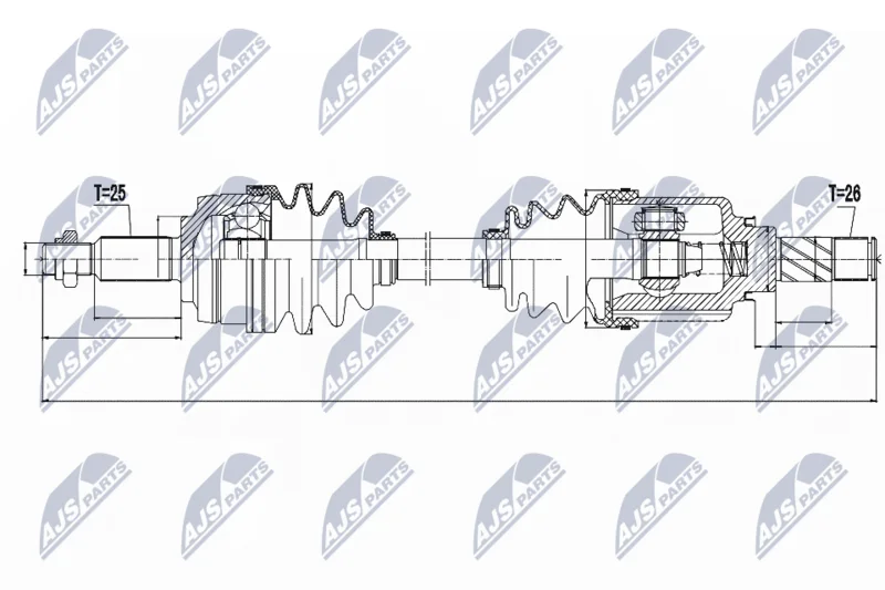 Drive Shaft NTY NPW-RE-049