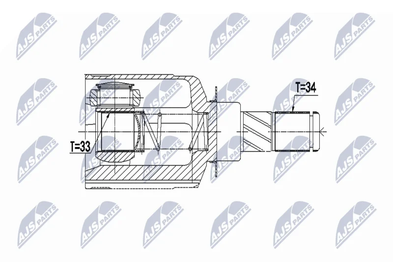 Joint Kit, drive shaft NTY NPW-RE-062