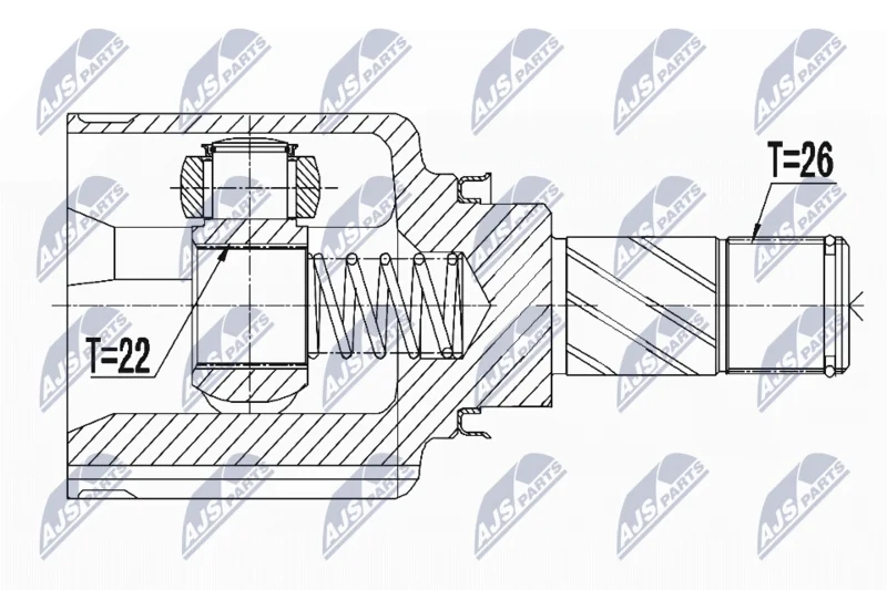 Joint Kit, drive shaft NTY NPW-RE-123