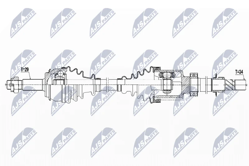 Drive Shaft NTY NPW-RE-126