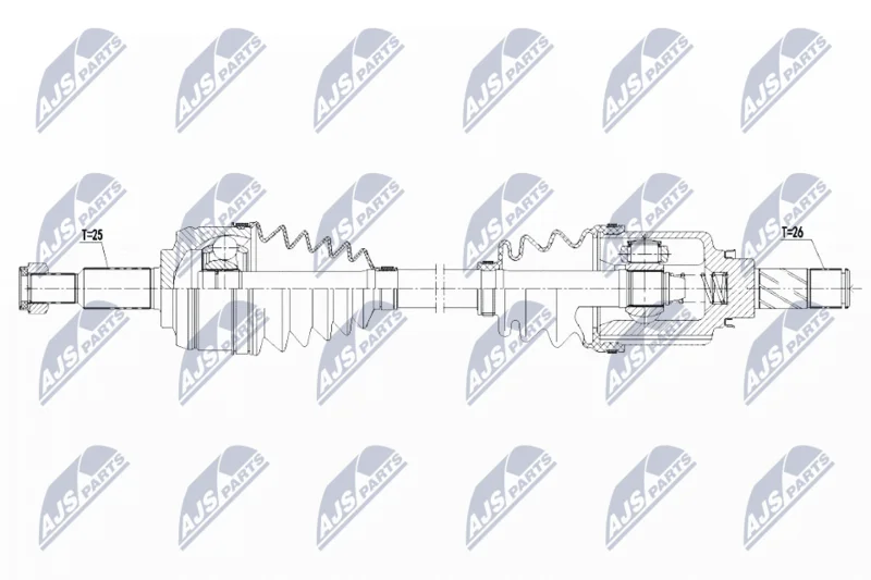 Drive Shaft NTY NPW-RE-142