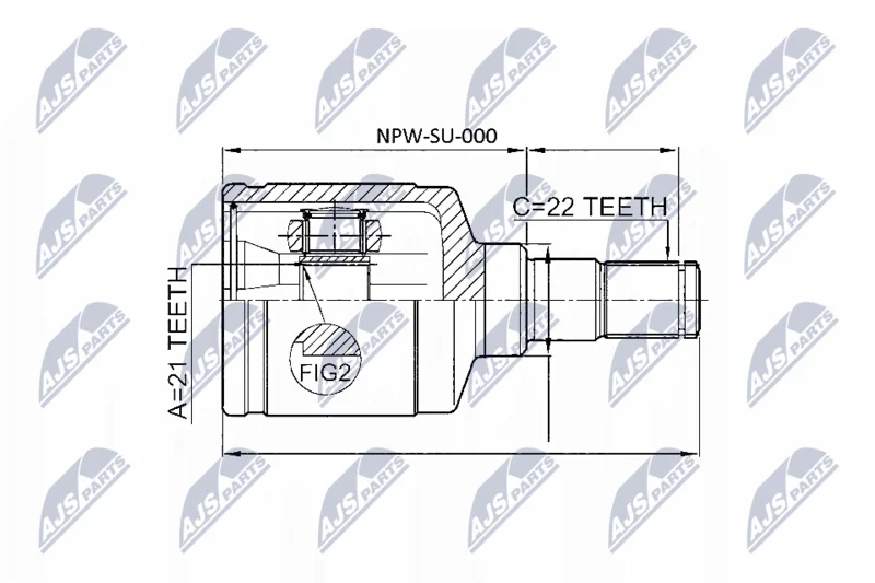 Joint Kit, drive shaft NTY NPW-SU-000