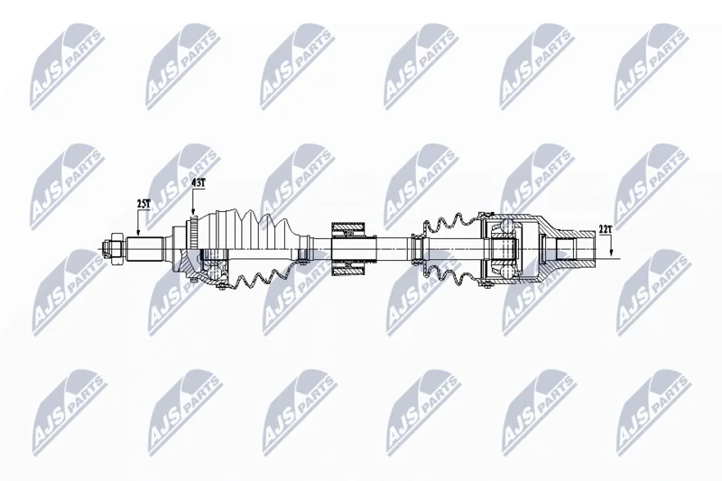 Drive Shaft NTY NPW-SU-027