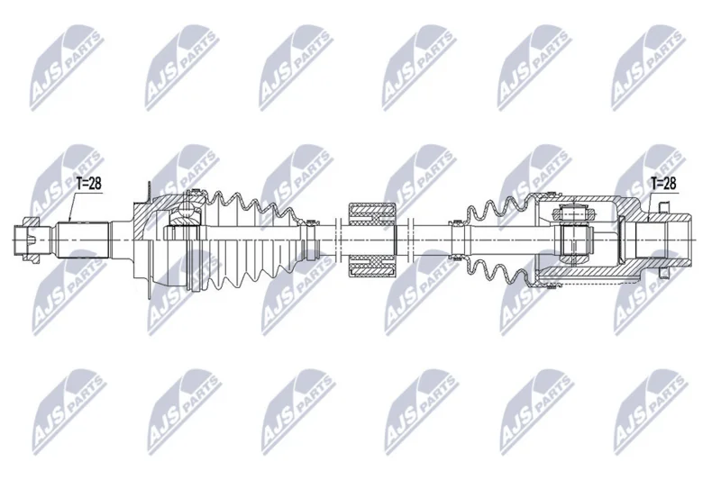 Drive Shaft NTY NPW-SU-035