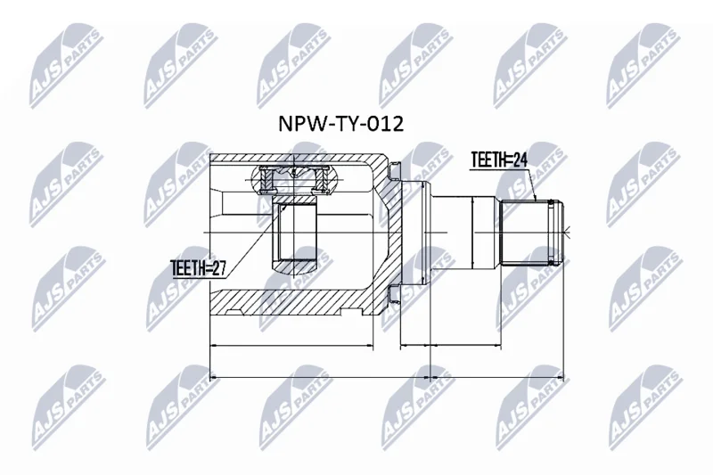 Joint Kit, drive shaft NTY NPW-TY-012
