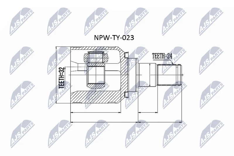 Joint Kit, drive shaft NTY NPW-TY-023